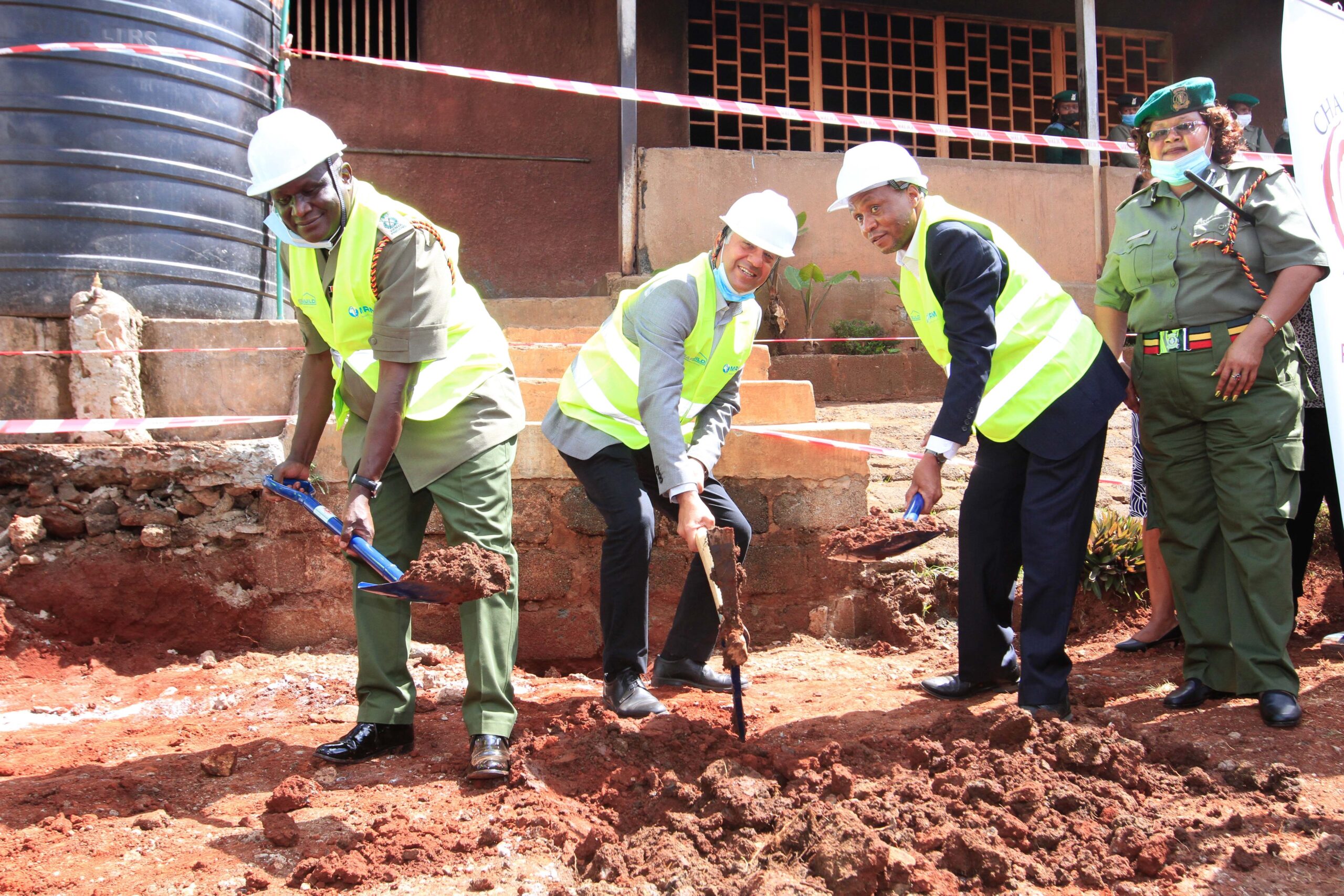 On-site ground-breaking ceremony