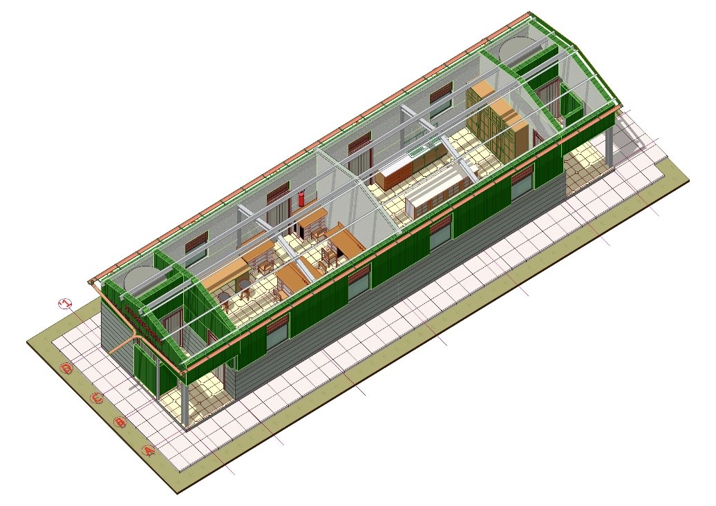 The Workshop’s aerial impression showing the internal layout