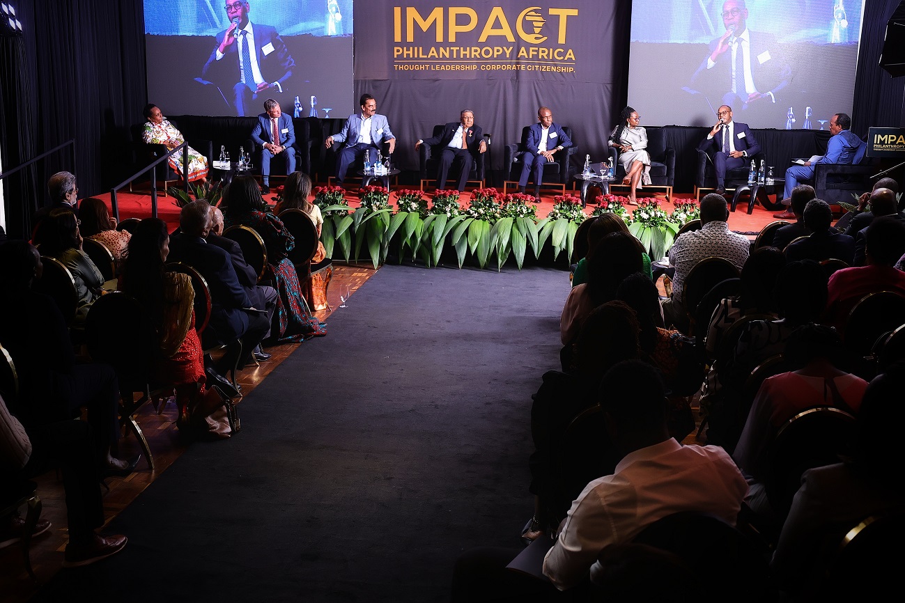 Panel discussion at the Impact Philanthropy Africa CEO Fireside Chat with Dr. Manu Chandaria